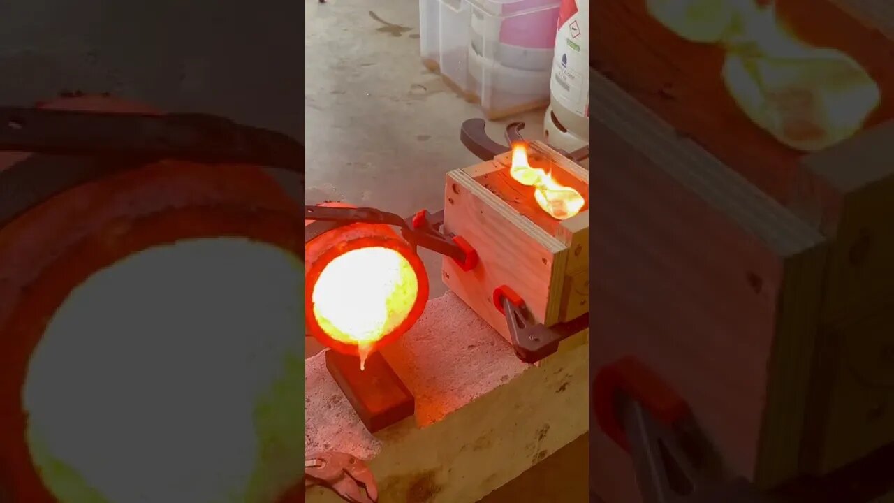 That didn’t go as planned😯. #devilforge #sandcasting