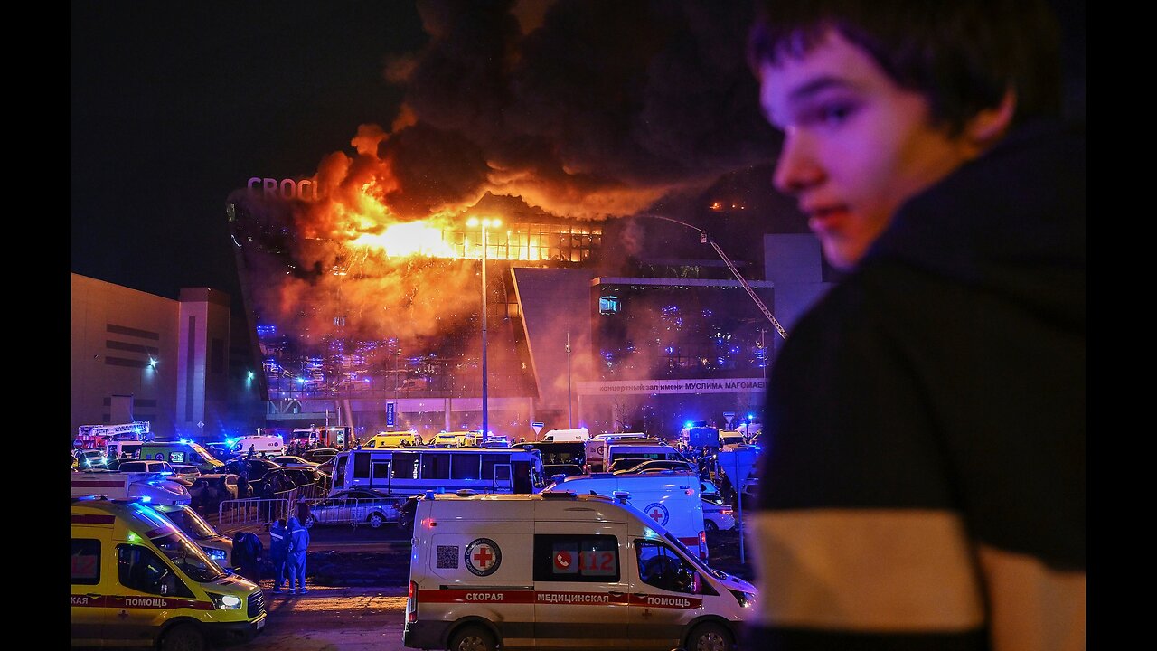 Terrible images from shopping center in Moscow - Fire is intensifying