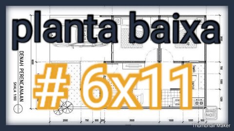 planta baixa 6x11