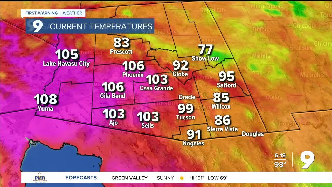 Hot and hazy continues