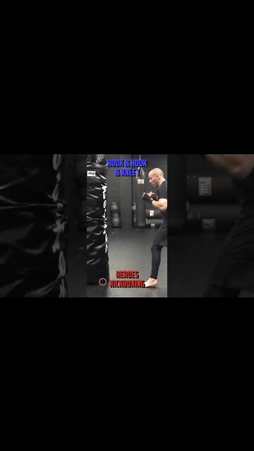 Heroes Training Center | Kickboxing & MMA "How To Double Up" Hook & Hook & Knee 1 - Back | #Shorts