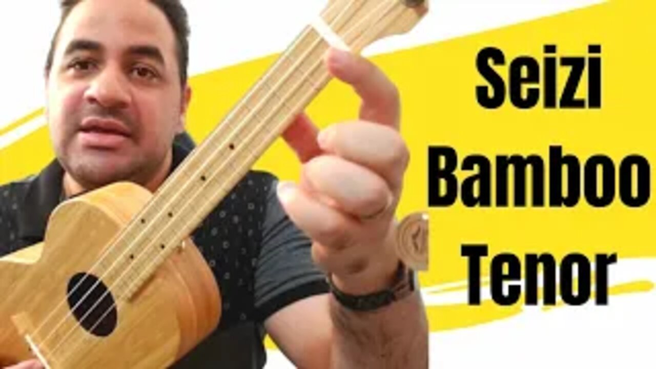 Ukulele Seizi Tenor Bamboo elétrico S 376