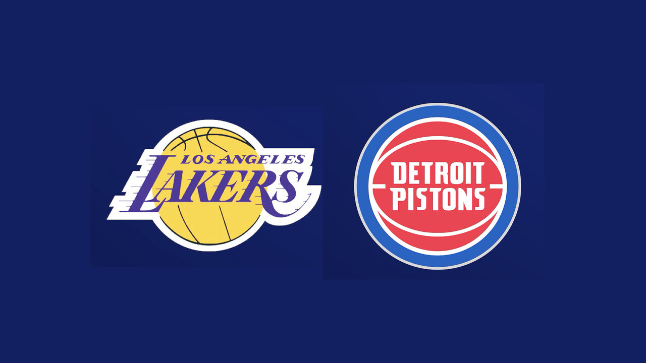 Lakers @ Pistons. Visual Concepts NBA 2K25.