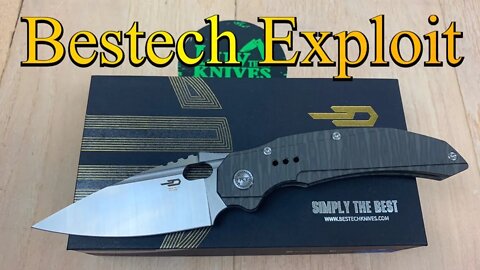 Bestech Exploit Front Flipper/ includes disassembly/ Todd Knife & Tool design !