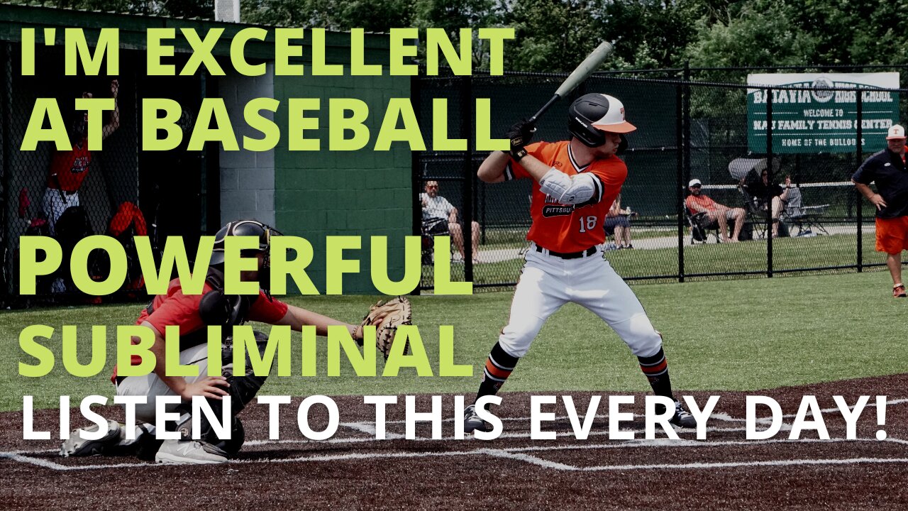 Powerful Baseball Positive Subliminal (Relaxing Music) [Develop Winners Mindset] Listen Every Day!