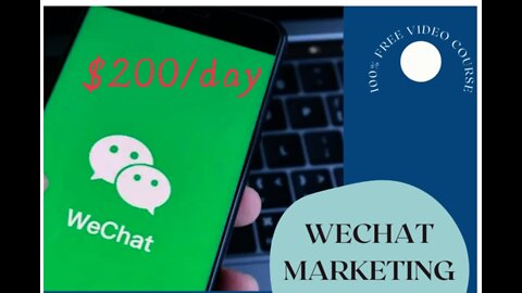 Make money from We chat .