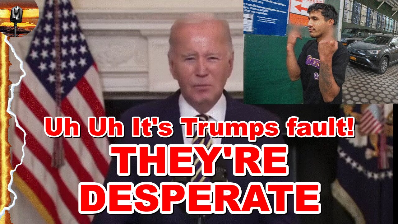 Joe Biden blames the entire border crisis on Trump and MAGA! There's no low they're won't scrape