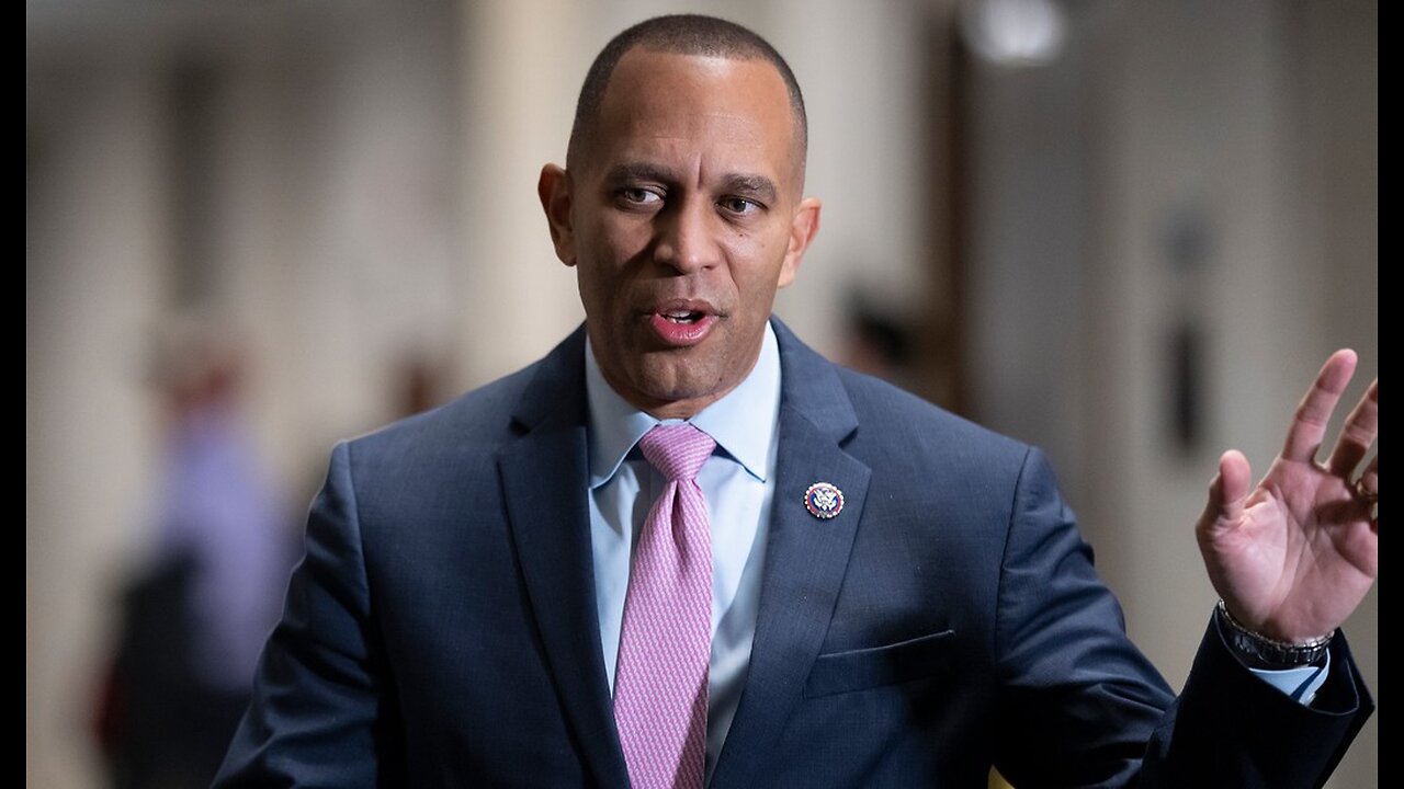 Hakeem Jeffries Takes Cowardly Way Out in Belated Statement on Tlaib’s ‘From the