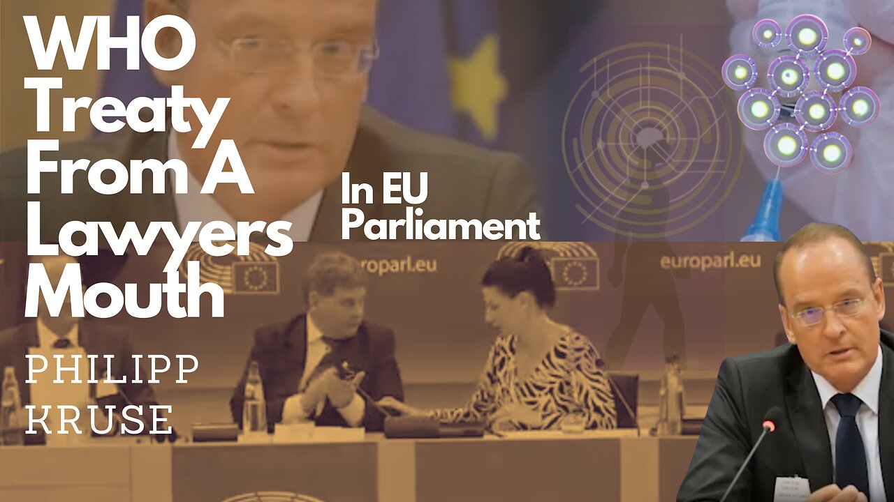 Lawyer Philipp Kruse in EU Parliament - What EU Commission, GAVI and WHO Have Planned for Us Is Horrifying