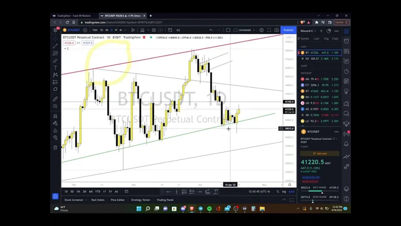 Lemon Garden Crypto Market Recap 04/19/22 (BTC, SOL, AVAX, ETH,)