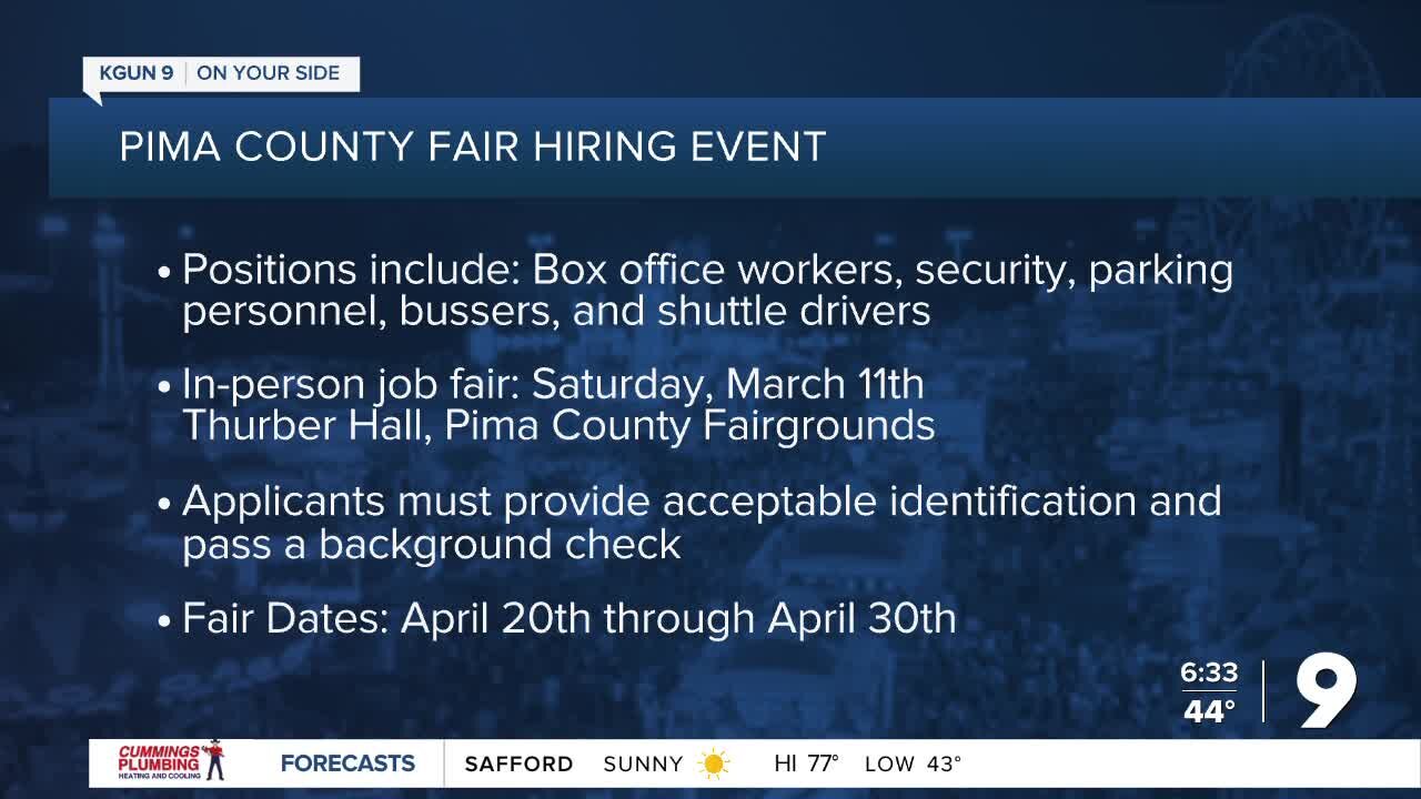 Pima County Fair kicks off preparations with hiring event