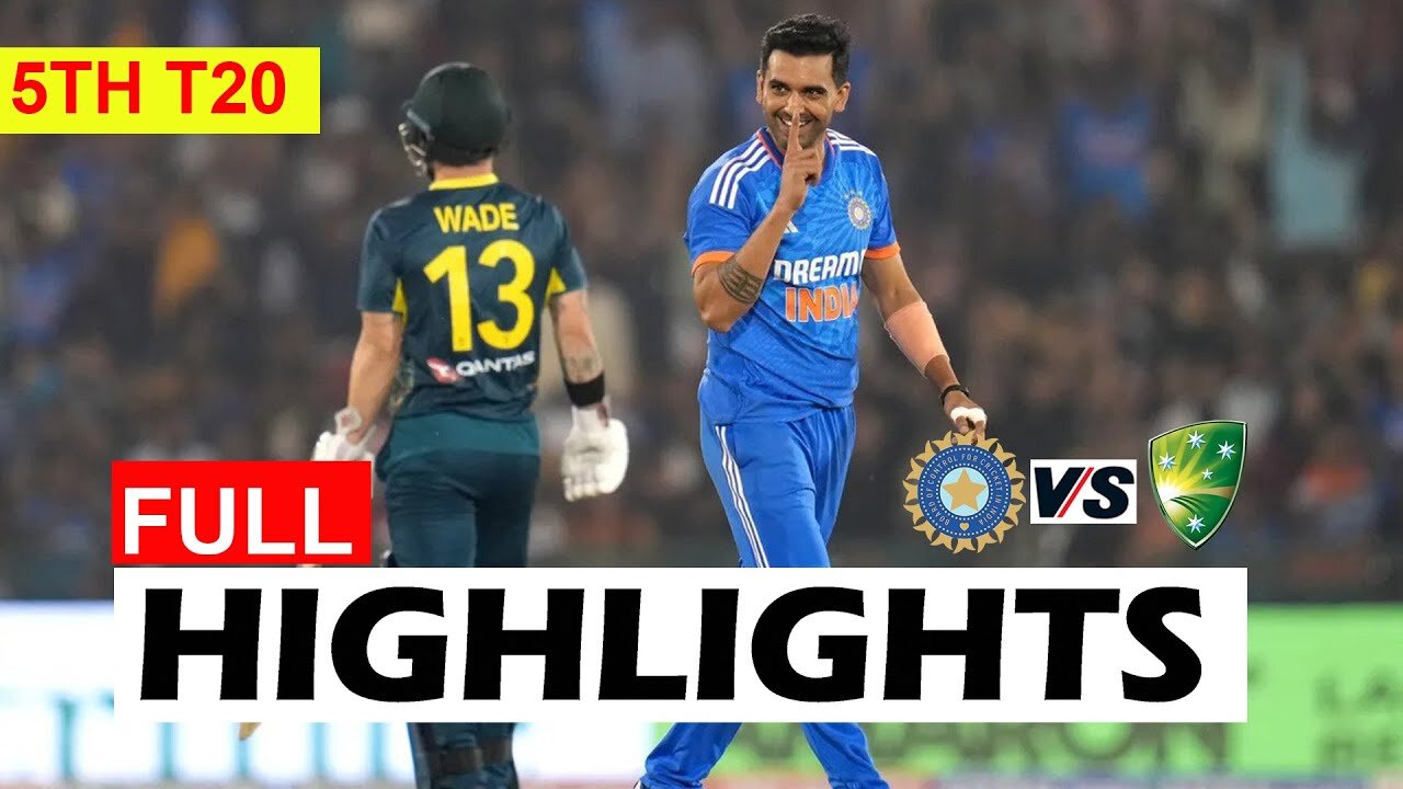 INDIA VS AUSTRALIA FULL HIGHLIGHTS 5TH T20 2023 _ IND VS AUS