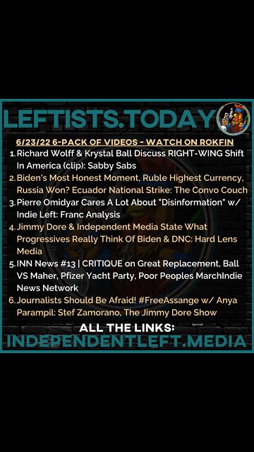 6/23: Richard Wolff & Krystal Ball: RIGHT-WING Shift In America | Biden’s Most Honest Moment