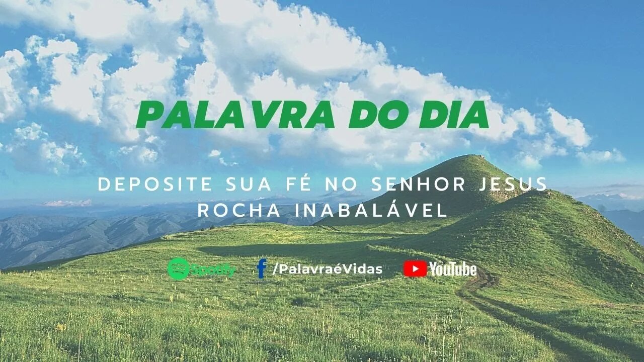 Deposite sua fé no Senhor e Confie (Jesus Rocha Inabalável)