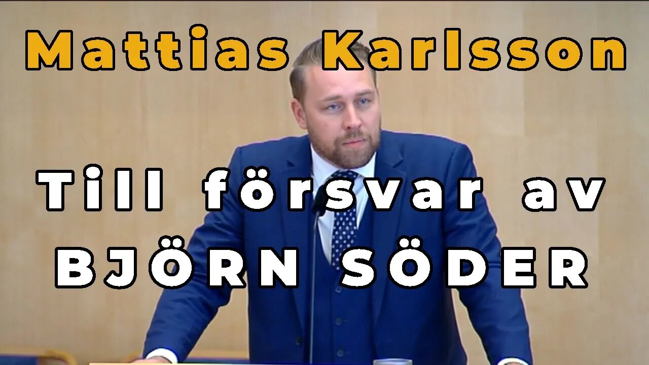 Mattias Karlsson: Är Björn Söder nazist - inte ljuger väl media?