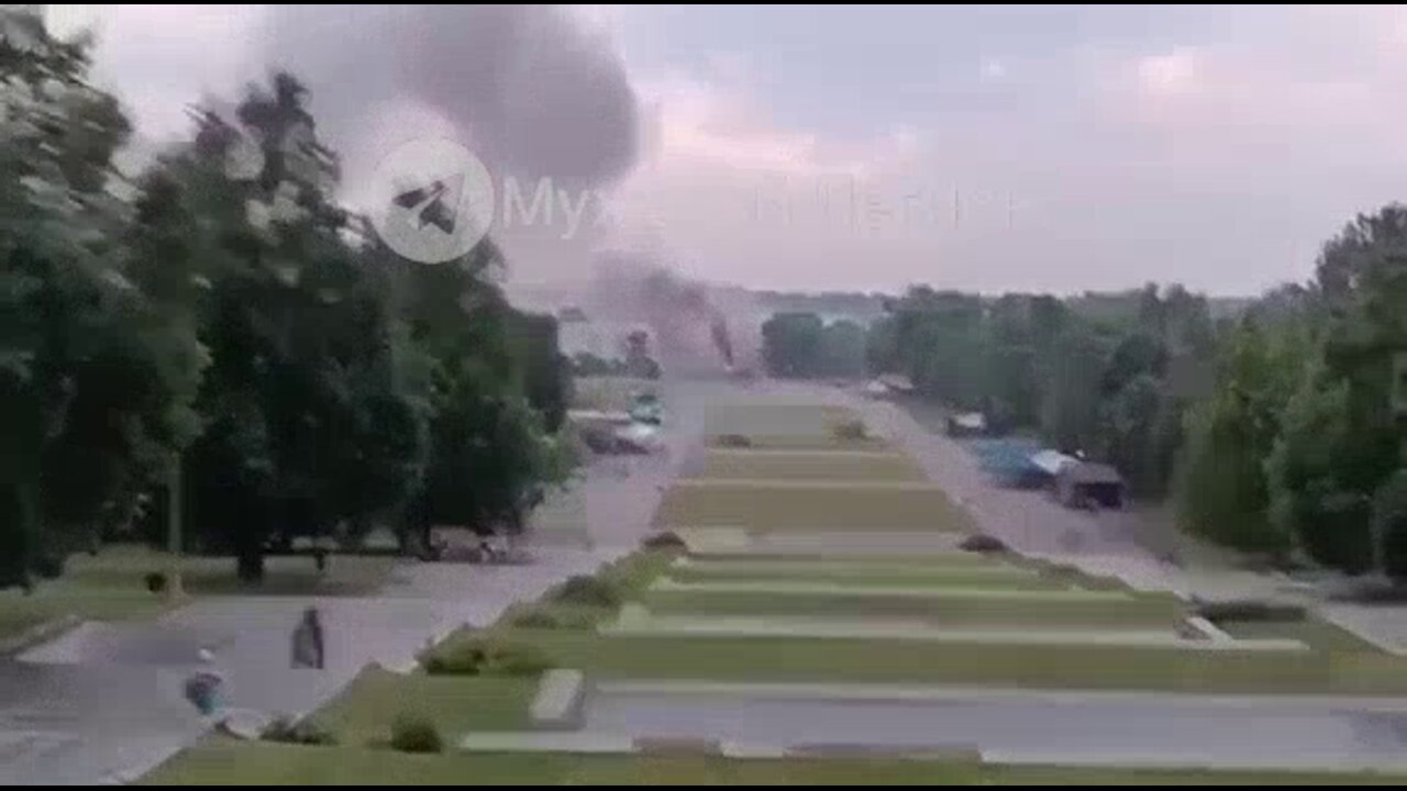 The moment of yesterday's arrival of a missile at the location of mercenaries in Zaporozhye.