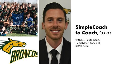 A SimpleCoach to Coach Interview with E.J. Reutemann, Head Men's Coach at SUNY Delhi