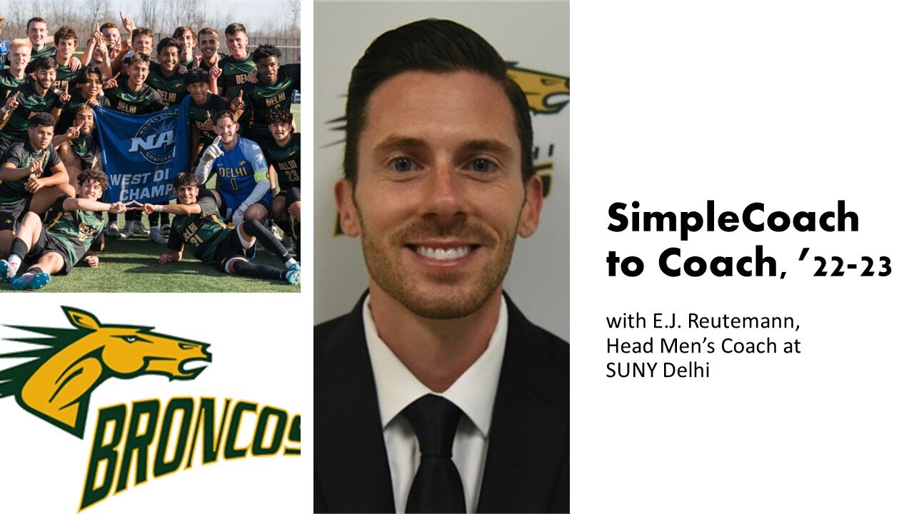 A SimpleCoach to Coach Interview with E.J. Reutemann, Head Men's Coach at SUNY Delhi