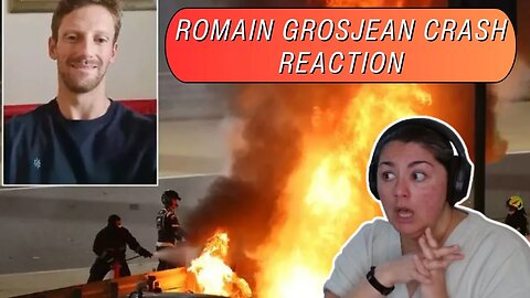 FIRST TIME REACTING TO | Romain Grosjean Explosion Formula 1