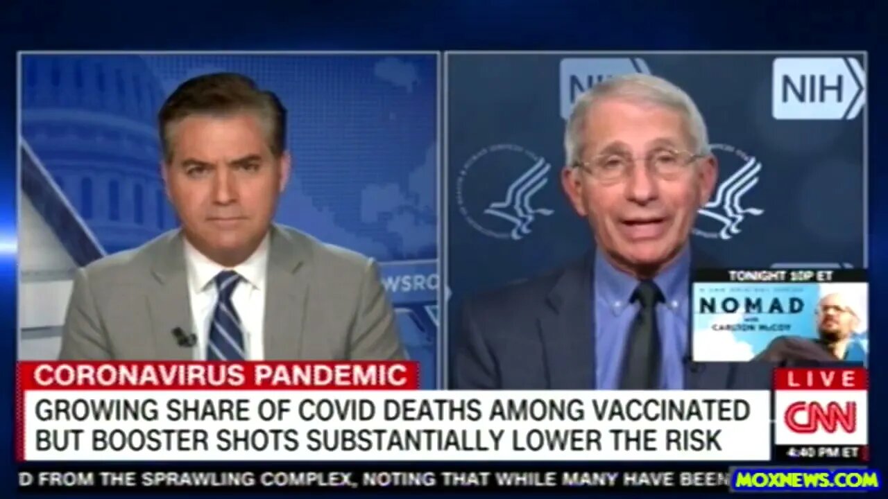 Anthony Fauci: "You're going to see people who are vaxxed and boosted get into TROUBLE".