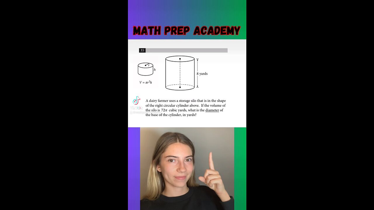 Can you find the DIAMETER?! #sat #satreview #math