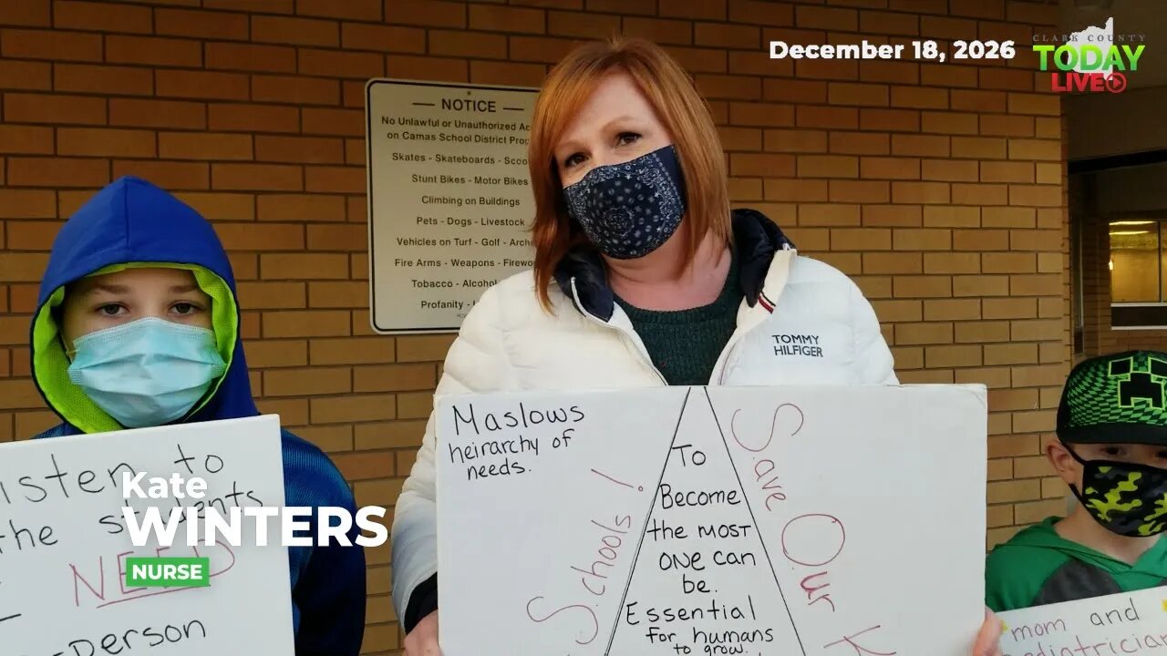 Clark County parents rally for open schools - Kate Winters