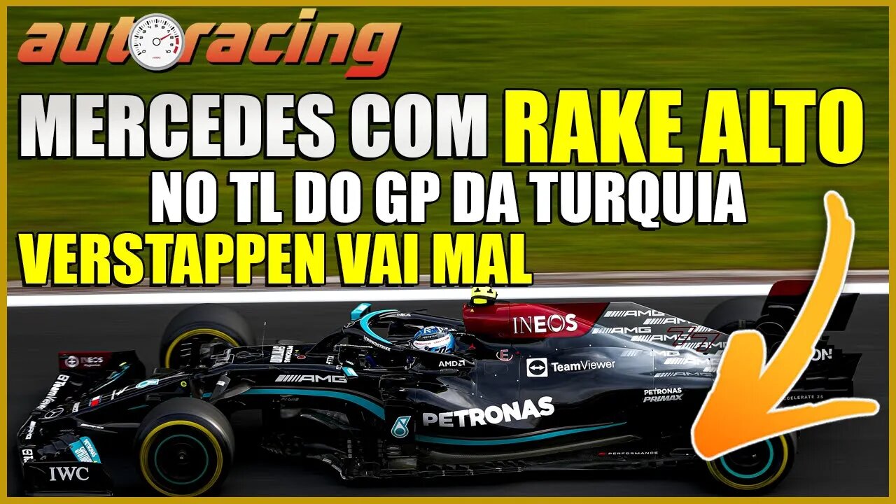 F1 LEWIS HAMILTON DOMINA O TREINO LIVRE NA TURQUIA NO ISTAMBUL PARK | MAX VERSTAPPEN VAI MAL