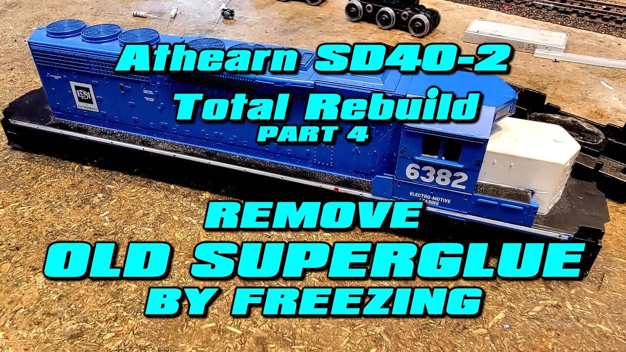 Remove old superglue by freezing part 4