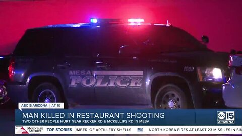 One dead, two injured after shooting inside Mesa restaurant