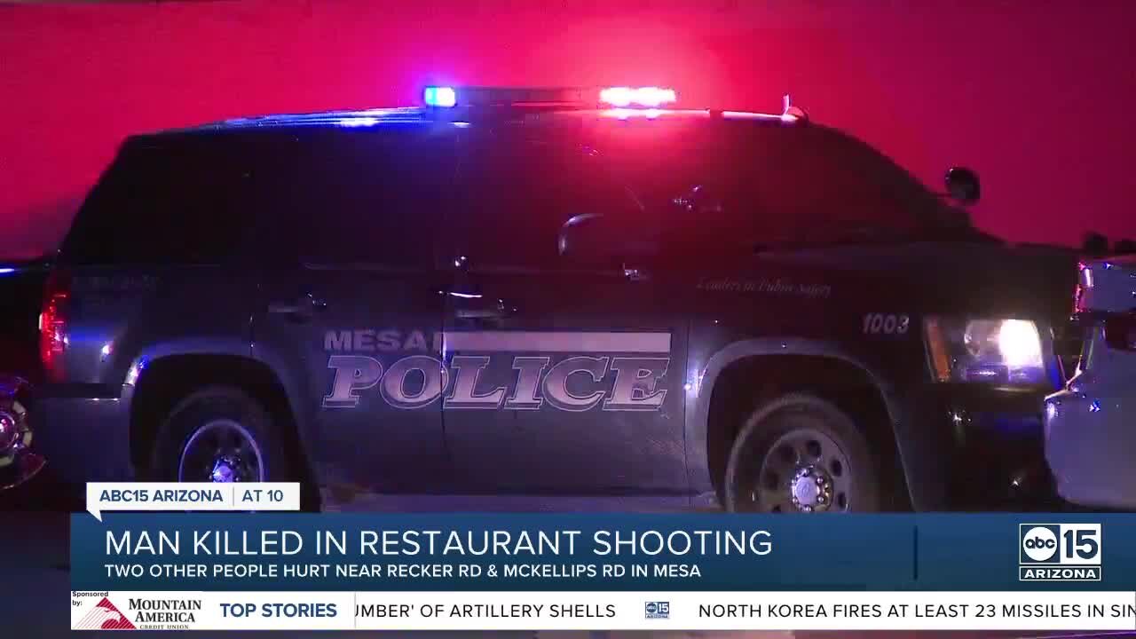 One dead, two injured after shooting inside Mesa restaurant