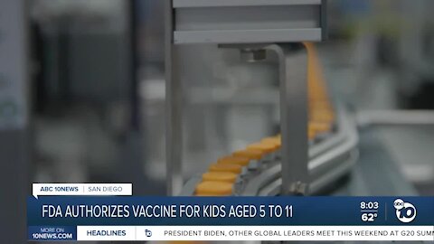 FDA authorizes vaccine for kids ages 5 to 11