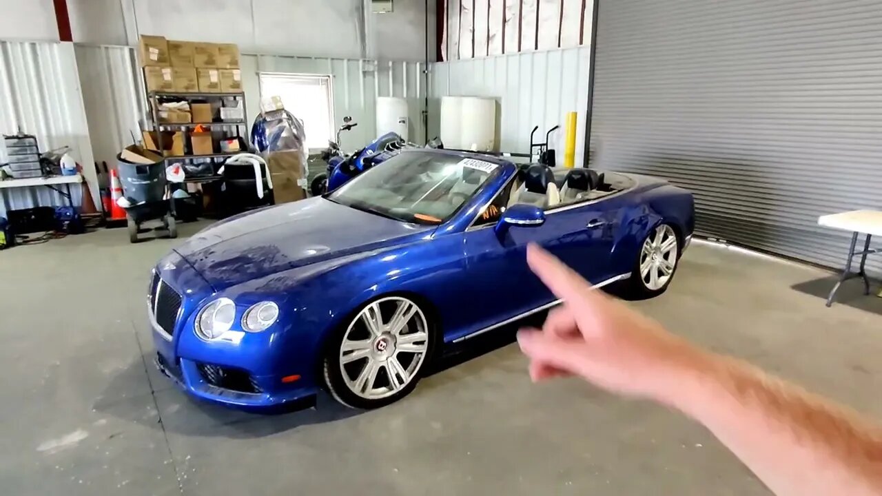 Bentley Continental GT Convertible Cheap At COPART!