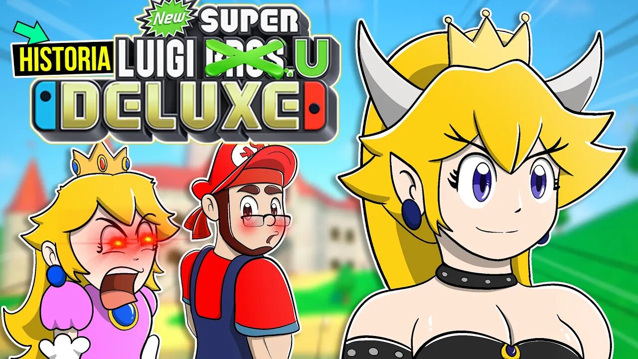 JOGO PROIBIDO do SUPER MARIO com BOWSETTE 😈| New Super Luigi U Deluxe