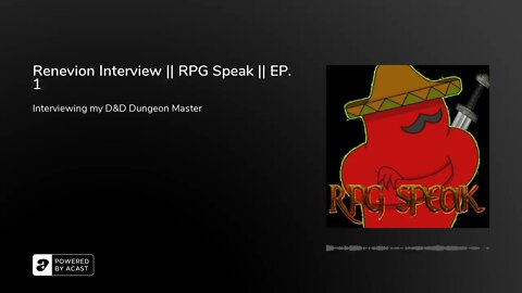 Renevion Interview || RPG Speak || EP. 1