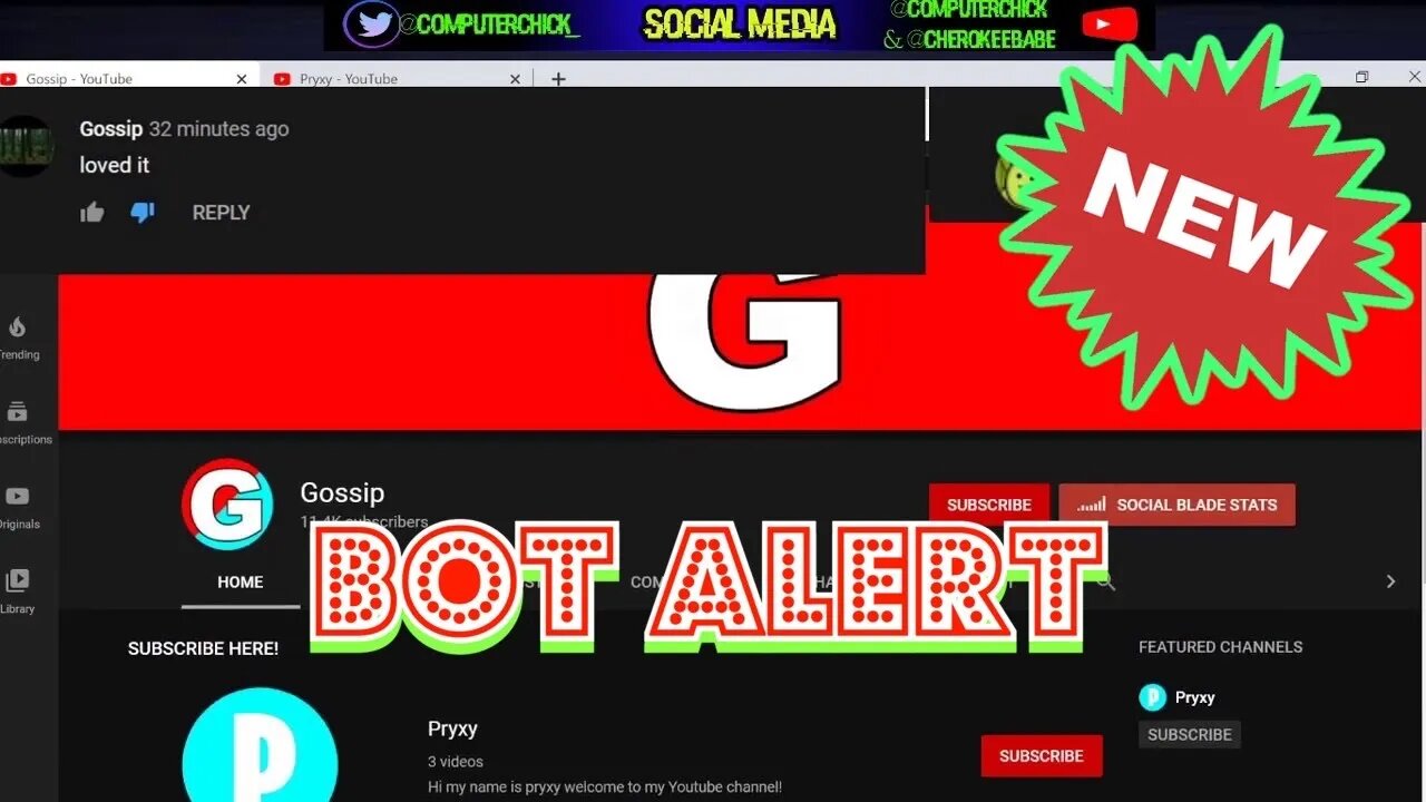 Tech Alert - Gossip Bot / Random Names - See Description