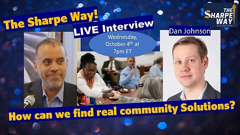 How can we find real community solutions? Dan Johnson discusses LIVE at 7pm ET