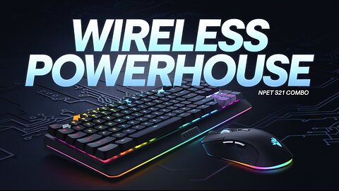 WIRELESS Gaming Powerhouse - NPET S21 Keyboard and Mouse Combo!