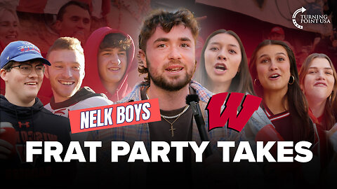 Charlie Kirk & NELK Show Up at a FRAT Party... College Students REACT