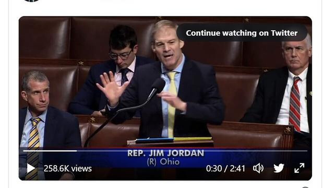 JIM JORDAN - INVESTIGATION OF WEAPONIZED FEDERAL GOVERNMENT AGAINST FIRST AMENDMENT & JOURNALISTS