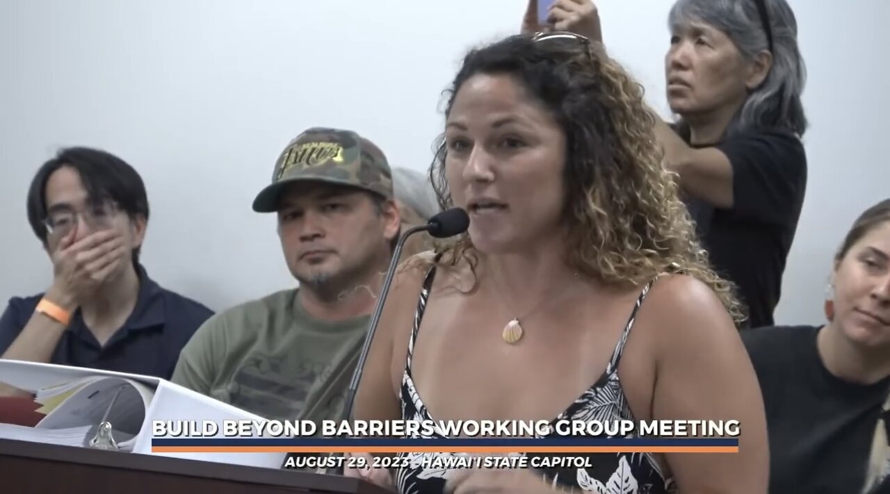 Questioning Lahaina Josh Green Emergency Proclamation Meeting