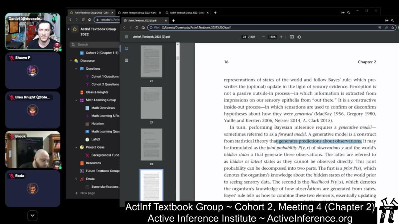 ActInf Textbook Group ~ Cohort 2 ~ Meeting 4 (Chapter 2, part 1)