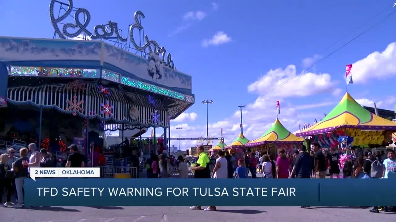 Tulsa Fire Department warning families of Tulsa State Fair Safety