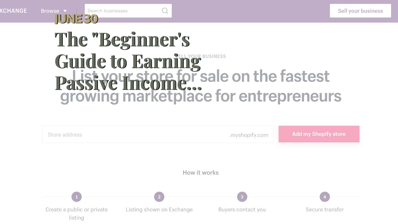 The "Beginner's Guide to Earning Passive Income Online" PDFs