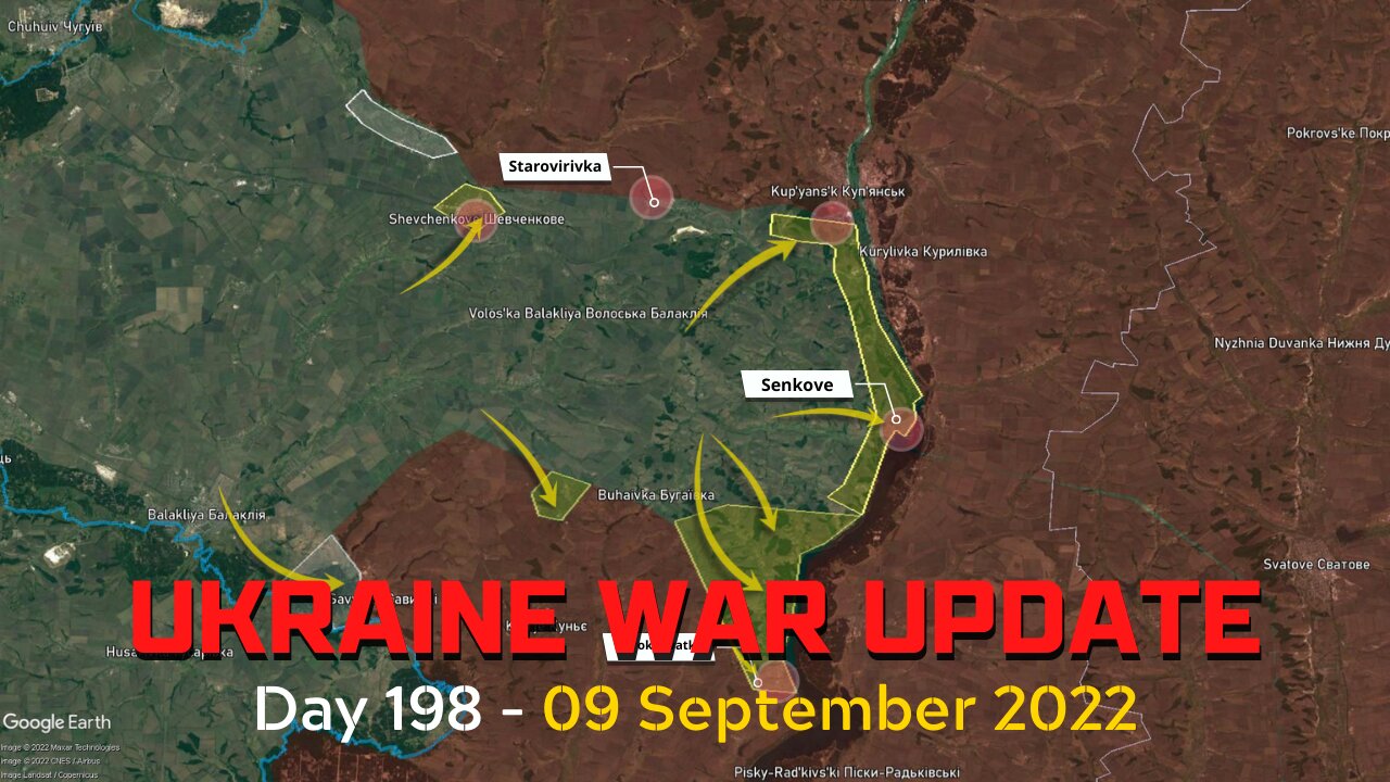 Kharkiv Counter-Offensive - Ukrainians cut off russian supply lines, Russians reinforcing Kupyansk?