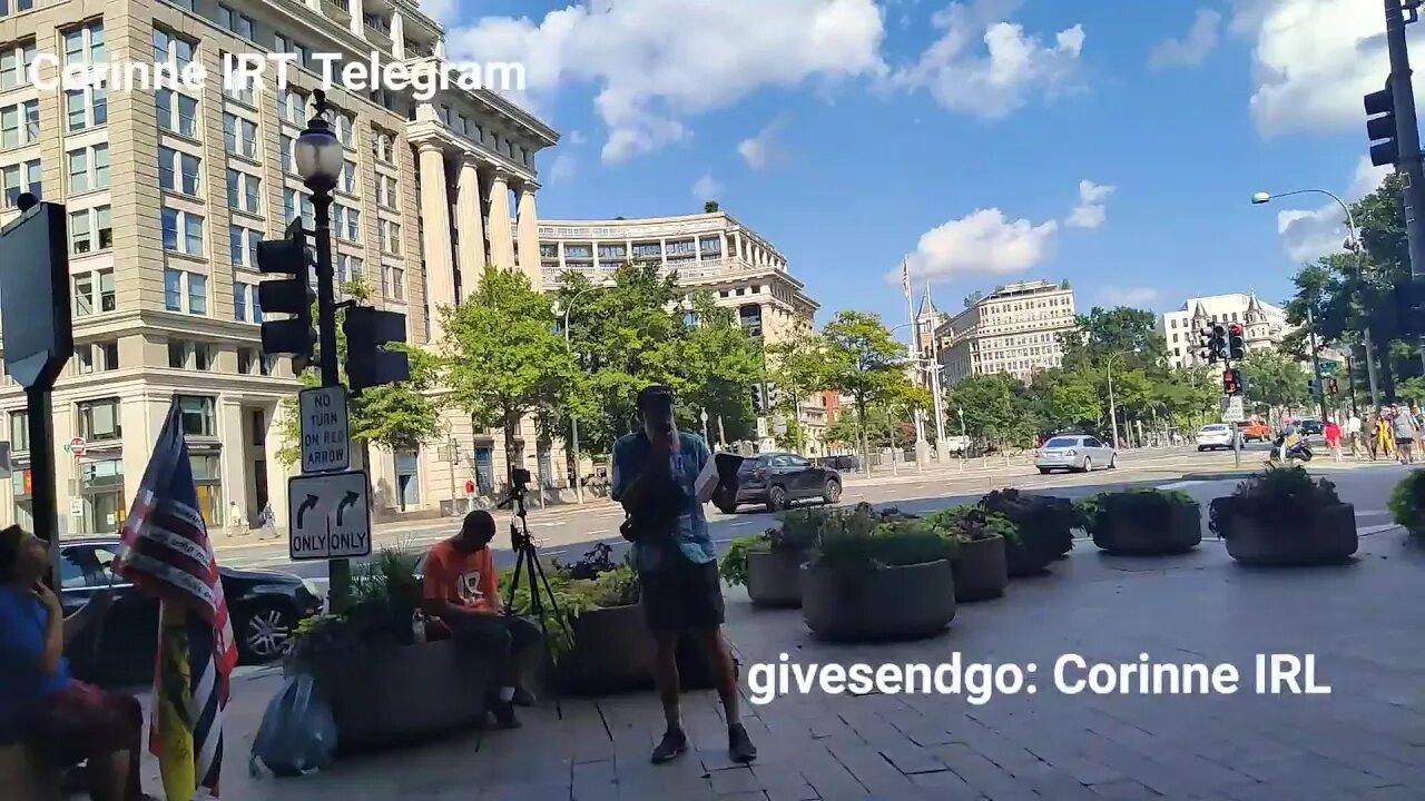 8.29.2022 LIVE Washington DC Patriot Steve at the DOJ speaking truth to power part 1