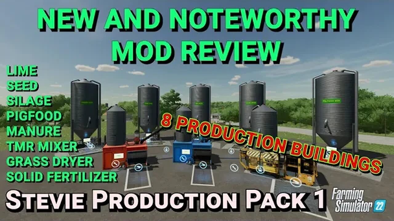 Stevie Production Pack 1 | Mod Review | Farming Simulator 22