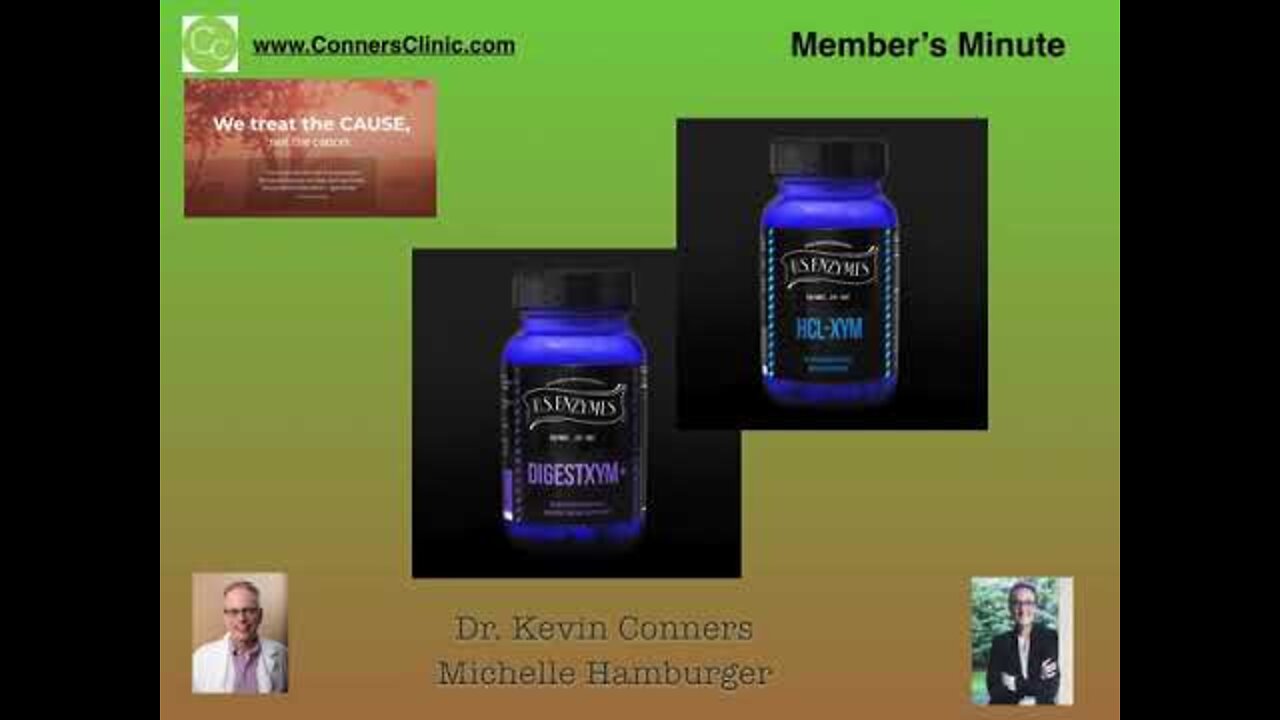 Member's Minute #8 - Enzyme Therapy and Cancer | Dr. Kevin Conners - Conners Clinic