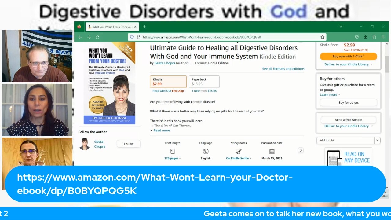 Geeta comes on to talk her new book, what you won't learn from you doctor part 2
