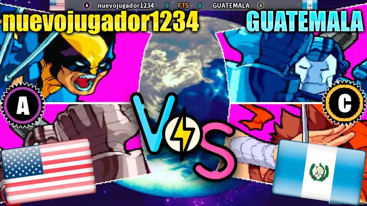 Marvel Vs Capcom: Clash Of Super Heroes (nuevojugador1234 Vs. GUATEMALA) [U.S.A. Vs. Guatemala]