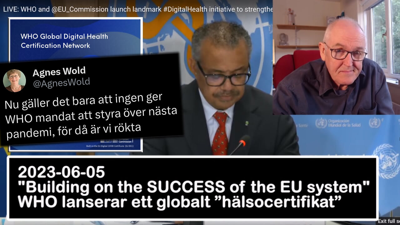 WHO lanserar ett globalt ”hälsocertifikat”.